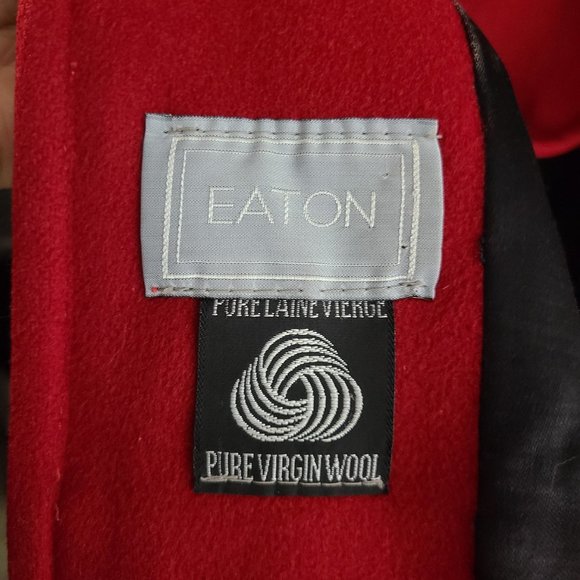 Vintage Eaton Red Wool Jacket Size L - Picture 11 of 11